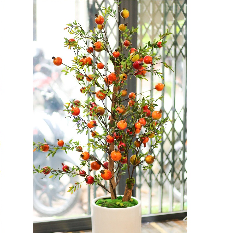 Chậu cây lựu trang trí nội thất hiện đại Lan Decor (160cm) - CC562