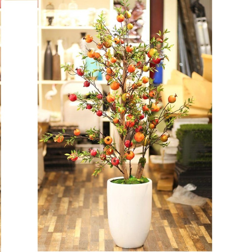 Chậu cây lựu trang trí nội thất hiện đại Lan Decor (160cm) - CC562