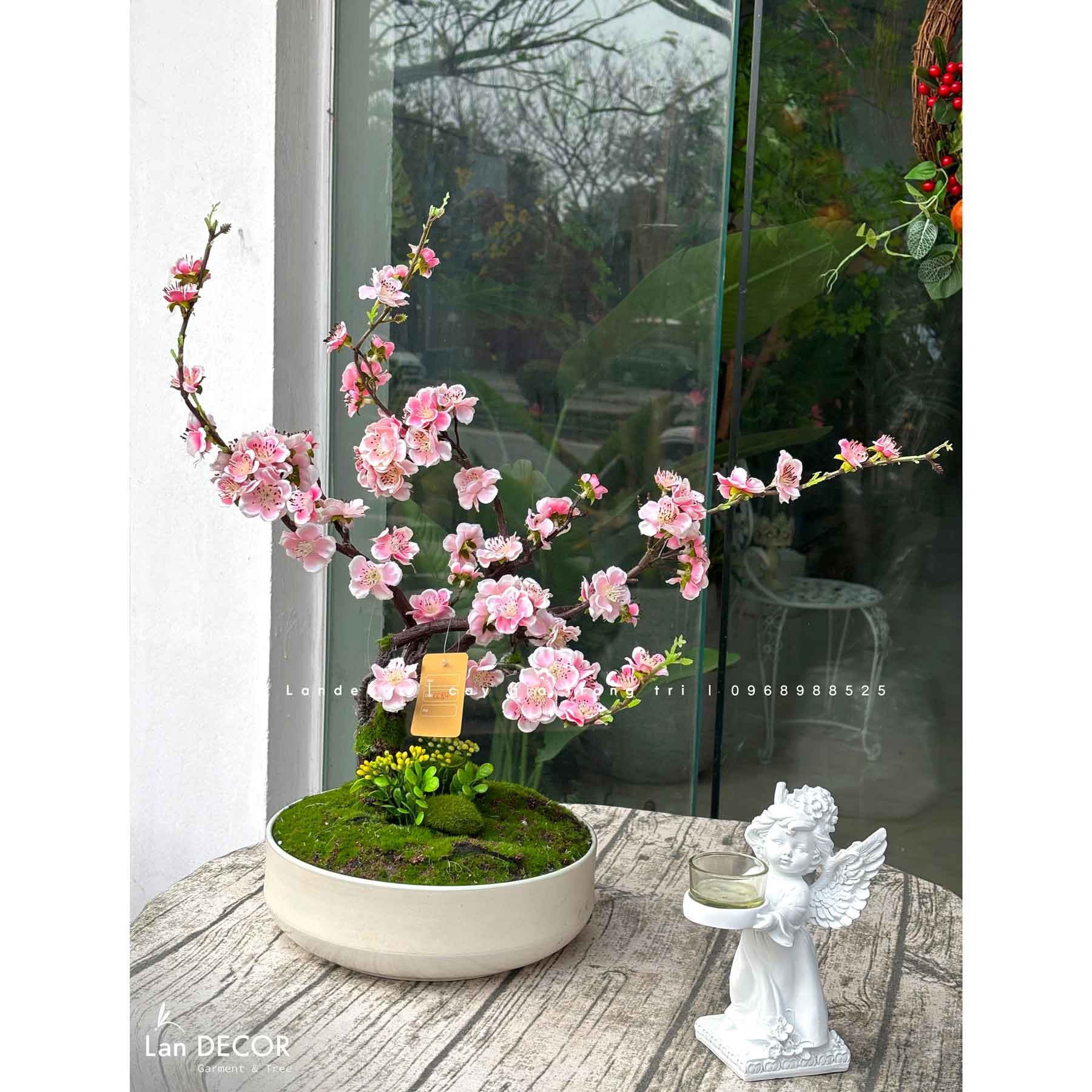 Cây Đào Bonsai Để Bàn Trang Trí Tết - CC807