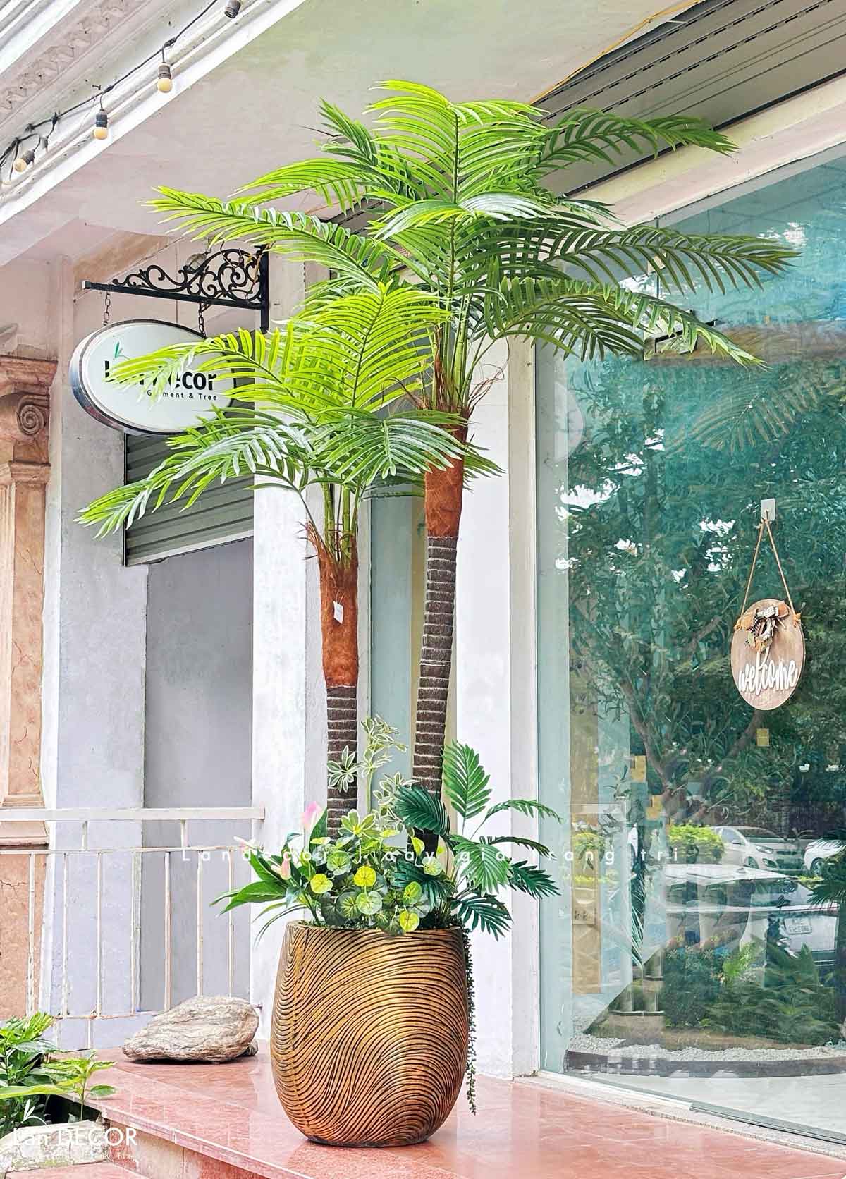 Dừa Cảnh Giả - Cây Dừa Giả Thiết Kế Tiểu Cảnh, Điểm Nhấn Không Gian Xanh- LC3851