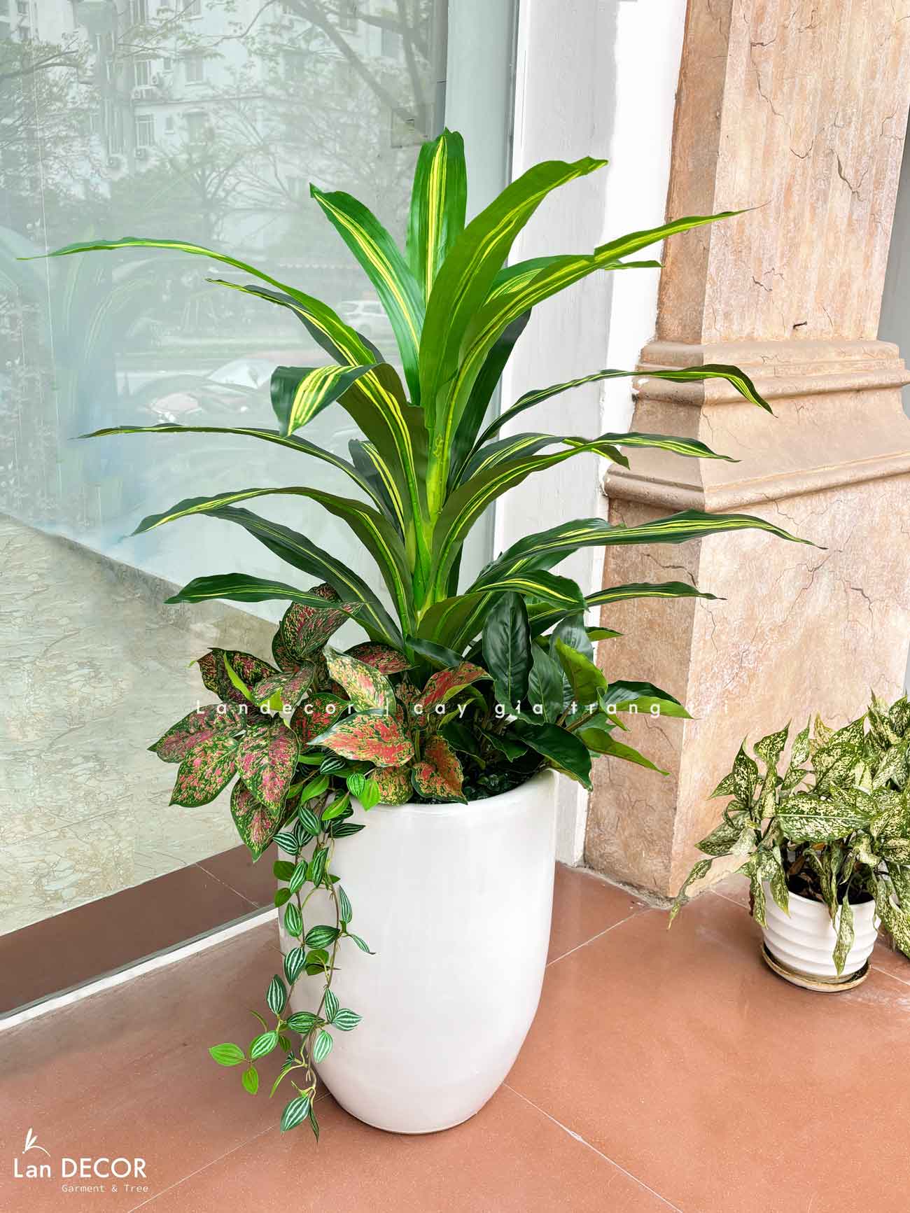 Cây Giả Decor- Cây Thiết Mộc Lan Giả Tiểu Cảnh (90cm)- LC2398