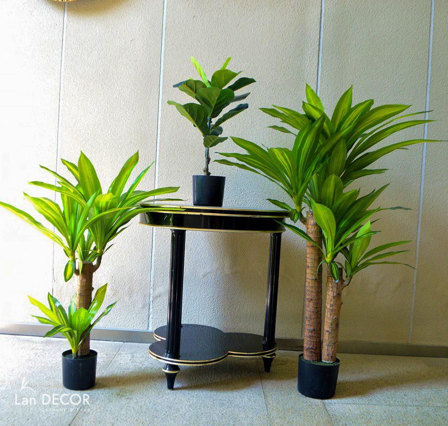 Cây Giả Trang Trí- Cây Thiết Mộc Lan Giả Decor Phòng Khách (135cm) - LC1759-1