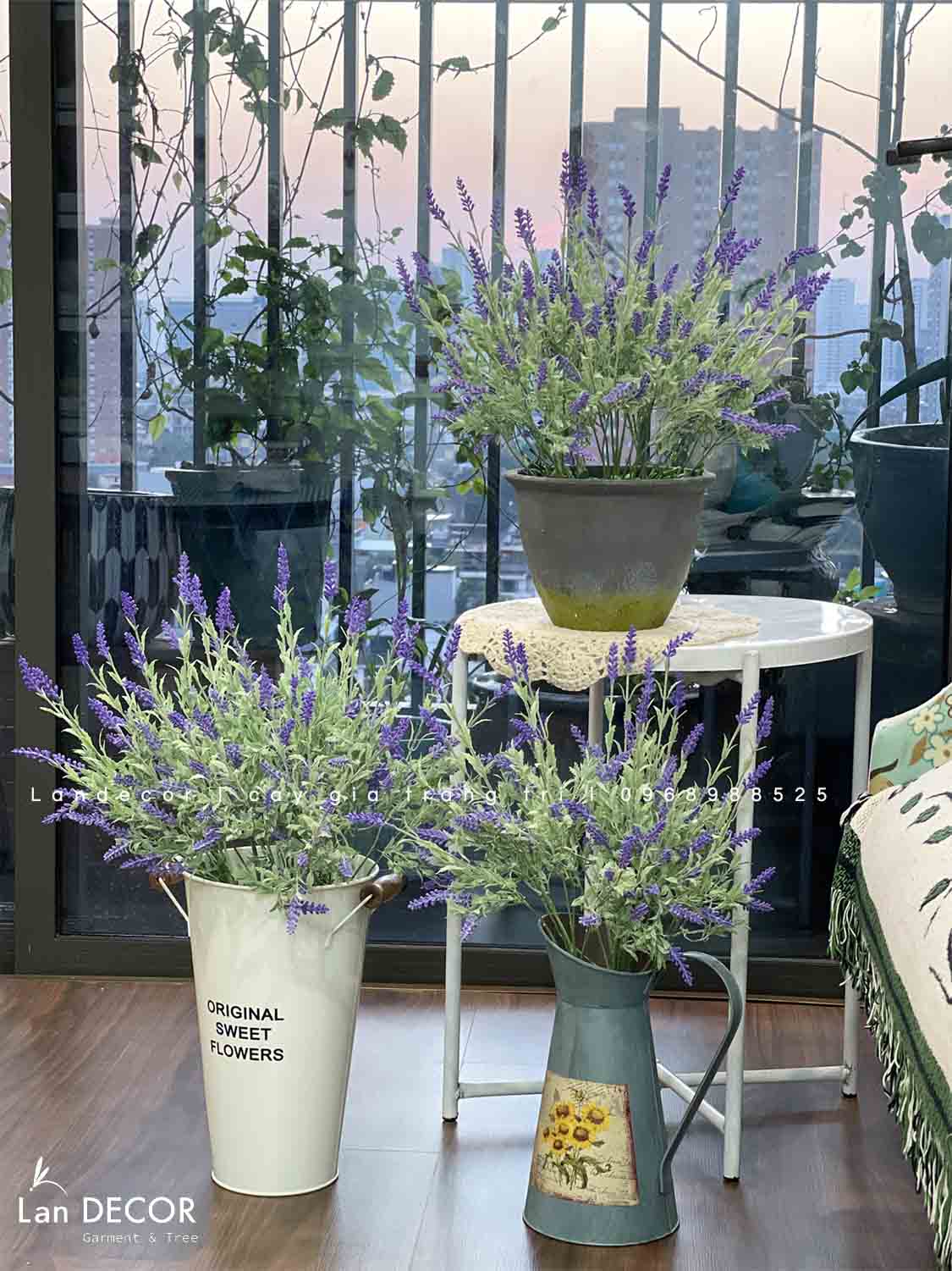 Giỏ oải hương trang trí đẹp dịu dàng- CC971