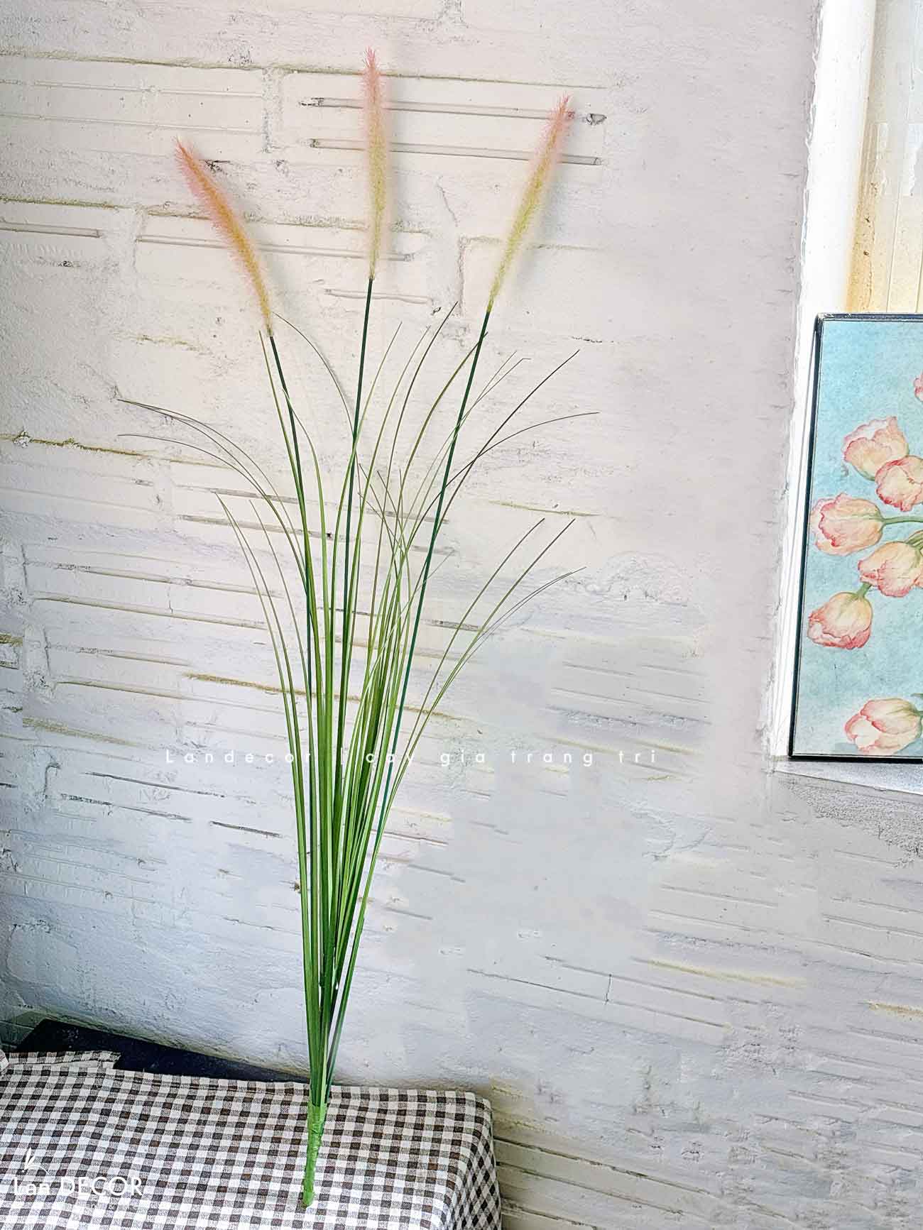Cỏ Lau Giả- Cành Cỏ Lau Giả Thiết Kế Lan Decor, Trang Trí Kệ Cây, Tiểu Cảnh Lau Giả Quán Cafe Độc Đáo - CC1087
