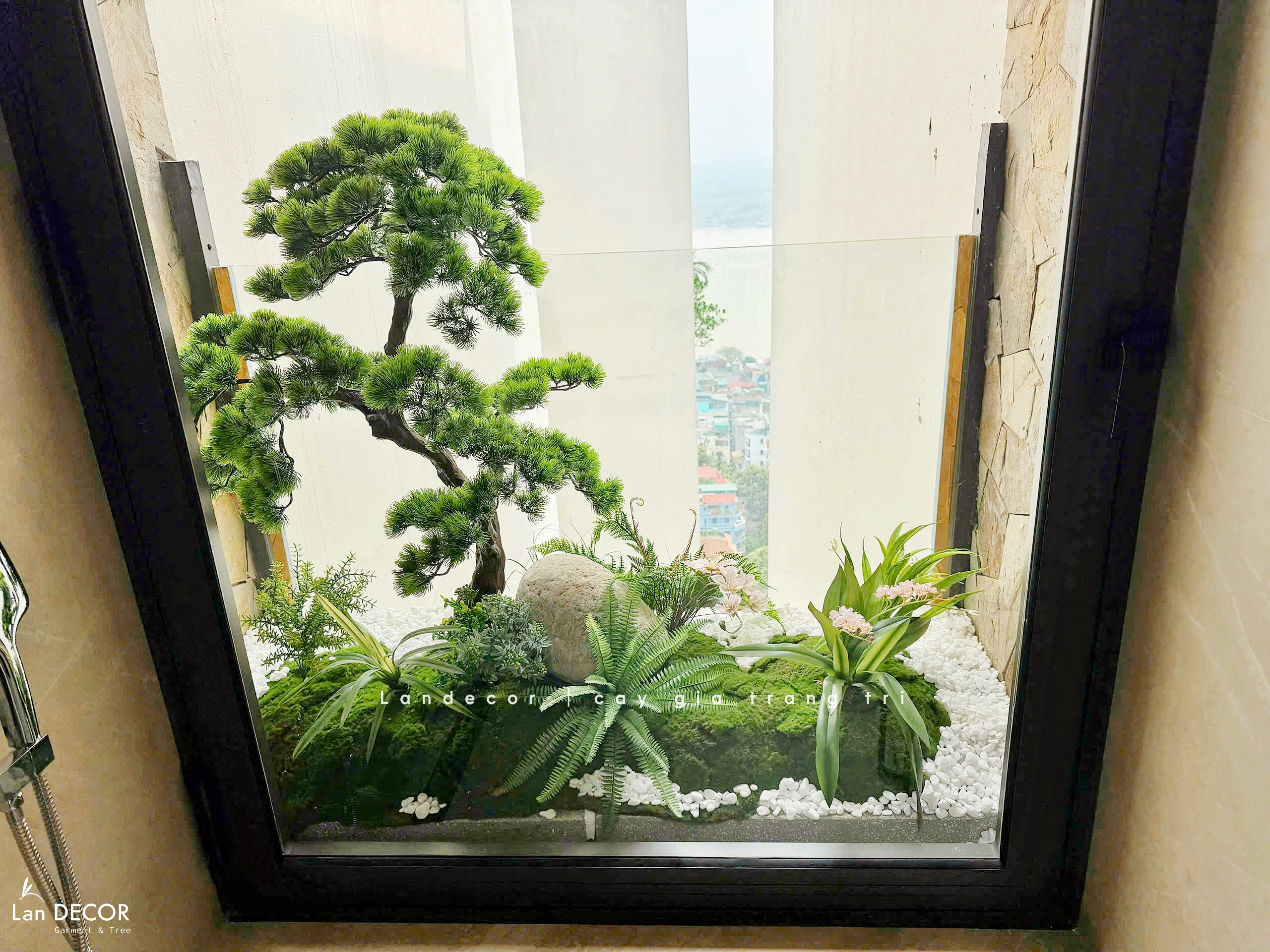 Thiết Kế Tiểu Cảnh Giả - Tiểu Cảnh Tùng Bonsai Nghệ Thuật Thiết Kế Không Gian Sống