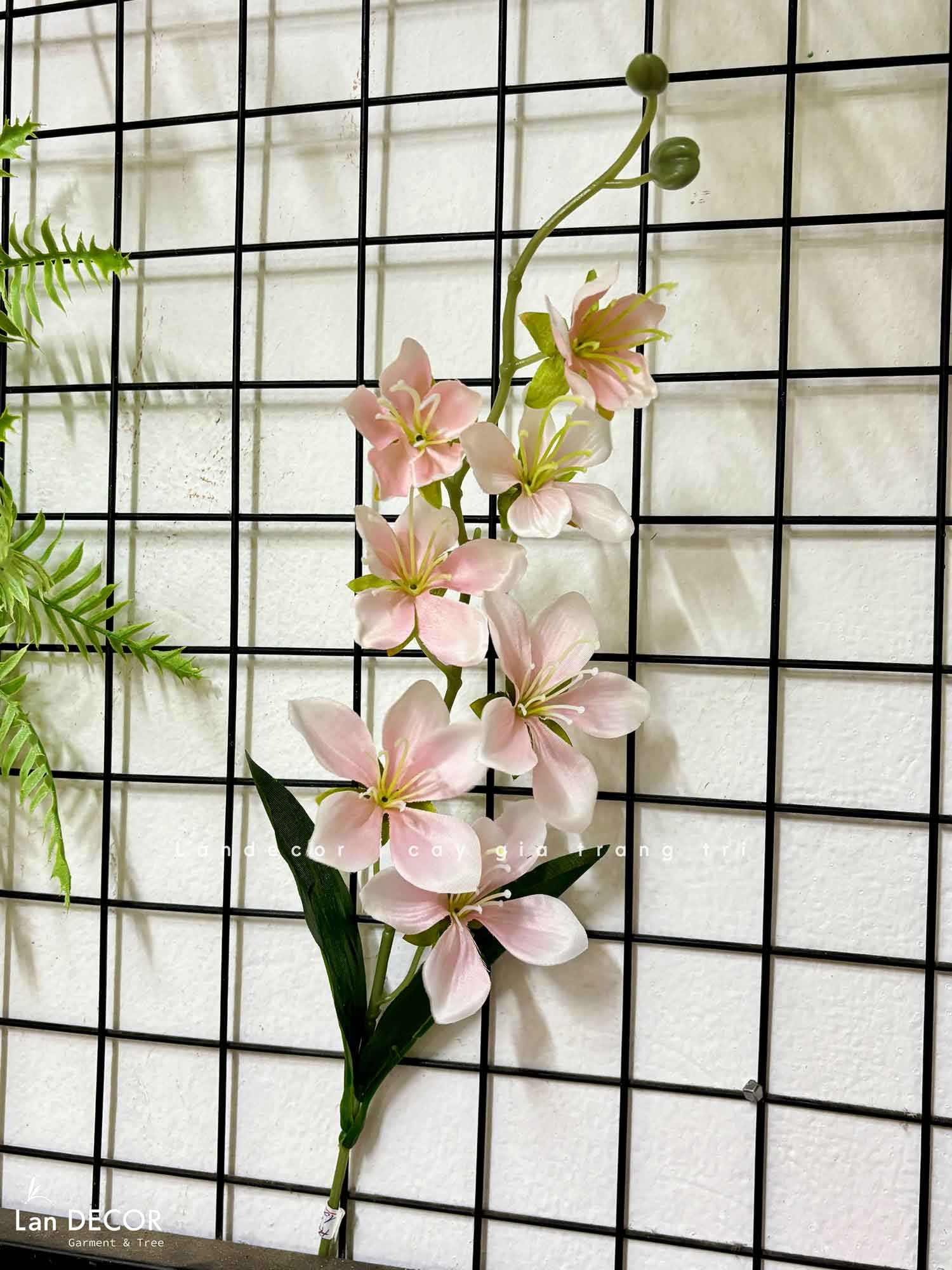 Cành Hoa Giả Decor- Cành Địa Lan Giả Decor Cửa Hiệu (70cm) - HC1271