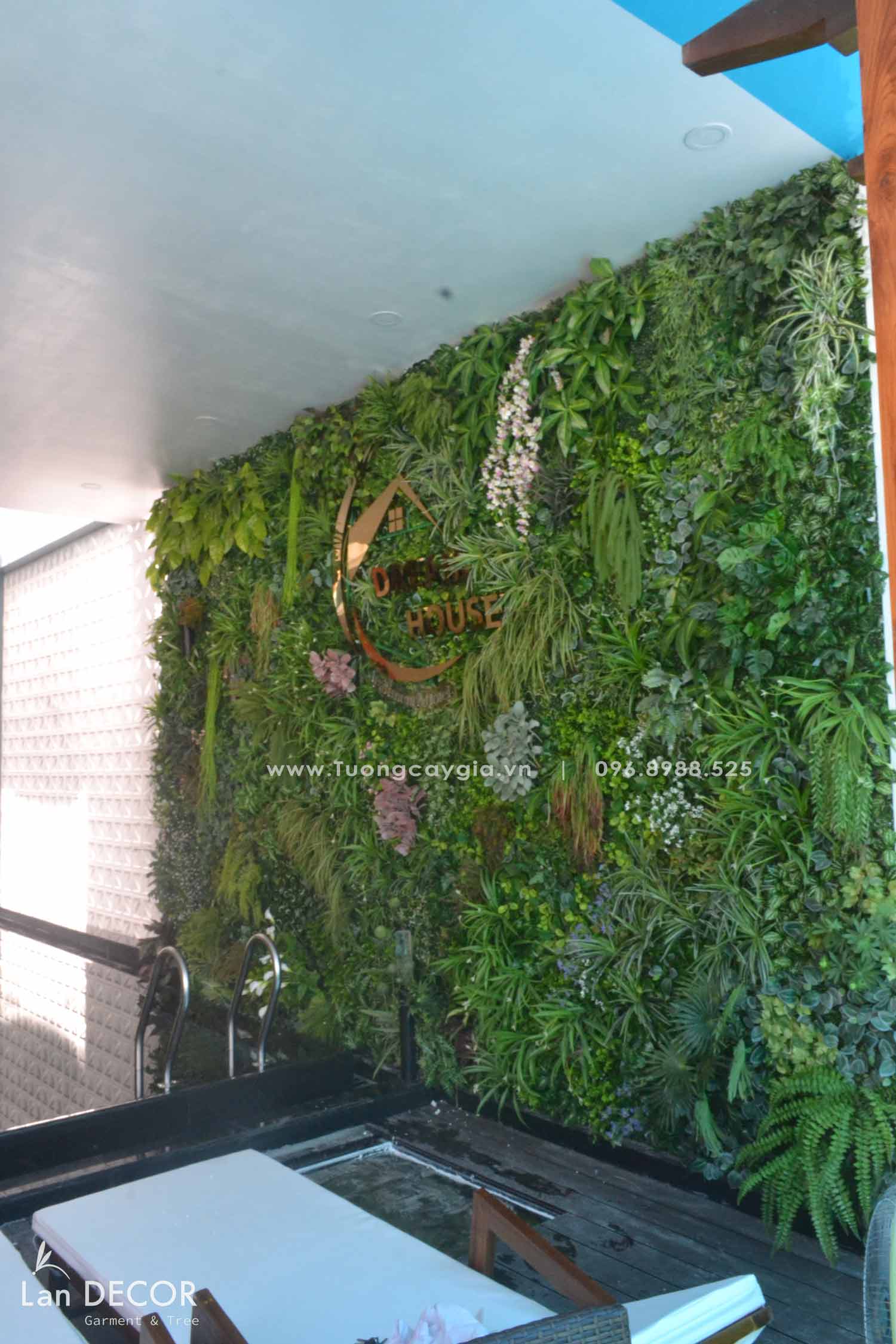 CÔNG TRÌNH TƯỜNG CÂY GIẢ BỂ BƠI- TC117