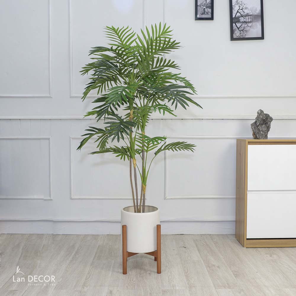 Cây dừa cảnh giả trang trí nhà sang trọng LanDecor (140cm) - LC2956