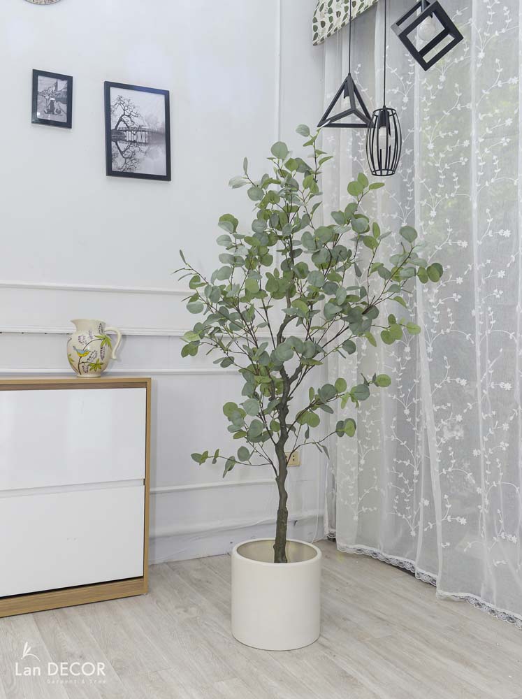 Cây bạch đàn trang trí nhà, quán cafe đẹp LanDecor (165cm) - LC3051