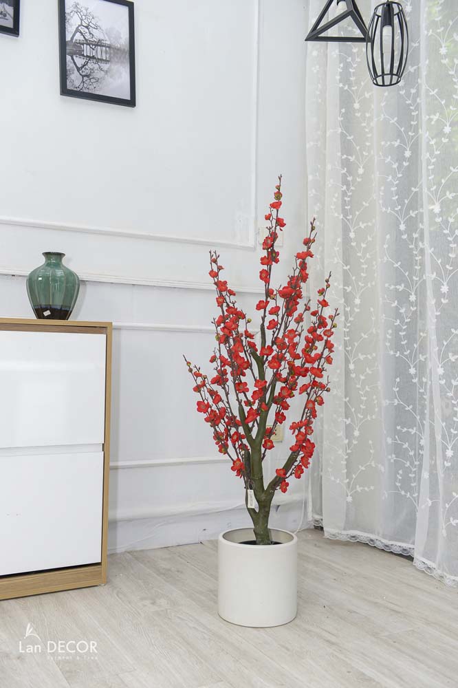 Cây đào bích trang trí nhà đẹp hiện đại (1,3m) - LC3015