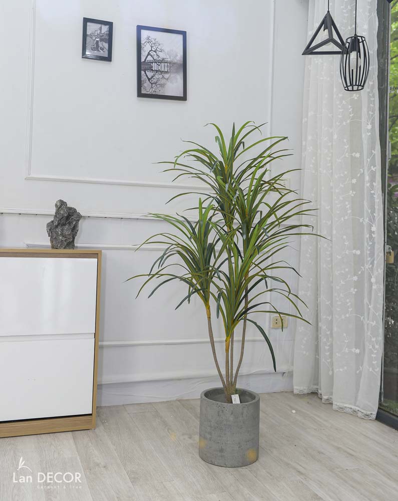 Cây Giả Trang Trí- Cây Phất Dụ, Cây Phú Quý Decor Nội Thất (125cm) - LC2902-3