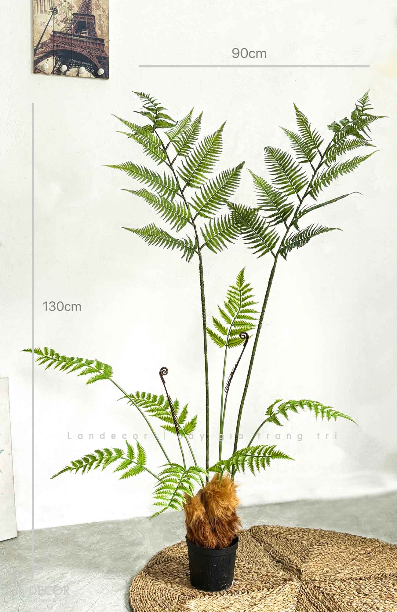 Dương Xỉ Decor- Dương Xỉ Culi Decor Không Gian Ấn Tượng (130cm)- CC1061