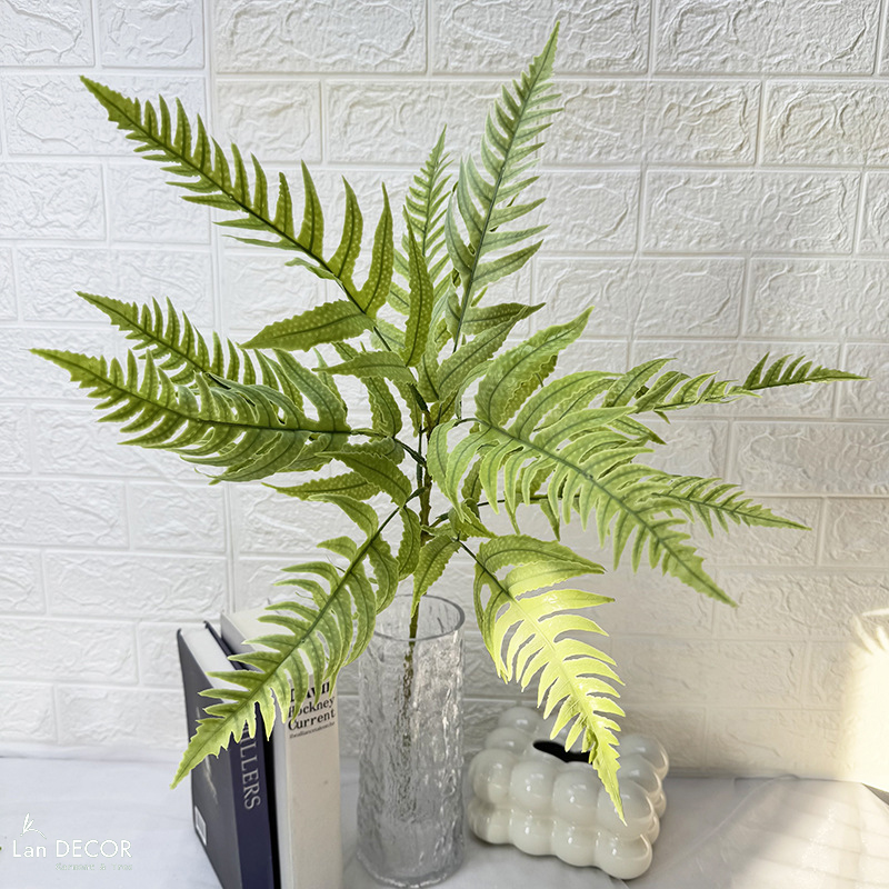 Cành Lá Giả Decor- Cành Dương Xỉ Giả Thiết Kế Tiểu Cảnh  (75cm)- HC1417
