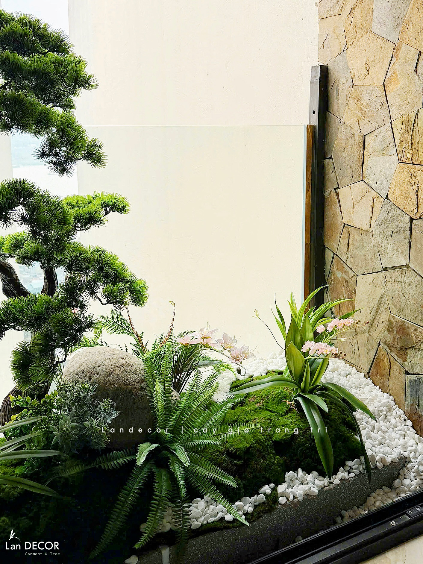 Thiết Kế Tiểu Cảnh Giả - Tiểu Cảnh Tùng Bonsai Nghệ Thuật Thiết Kế Không Gian Sống