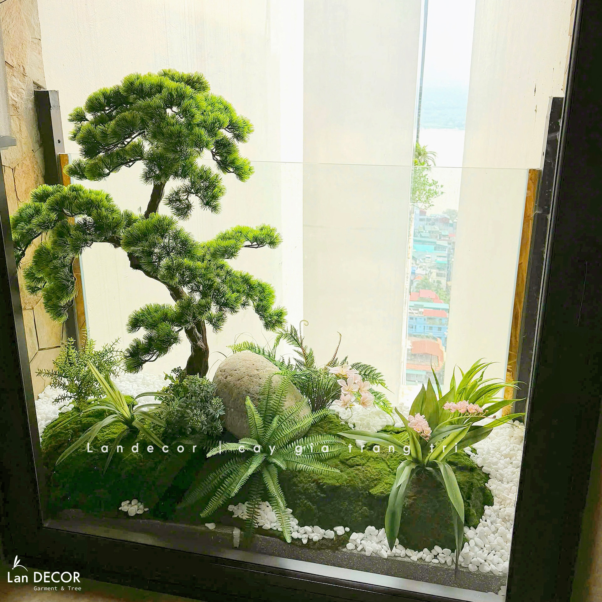 Thiết Kế Tiểu Cảnh Giả - Tiểu Cảnh Tùng Bonsai Nghệ Thuật Thiết Kế Không Gian Sống