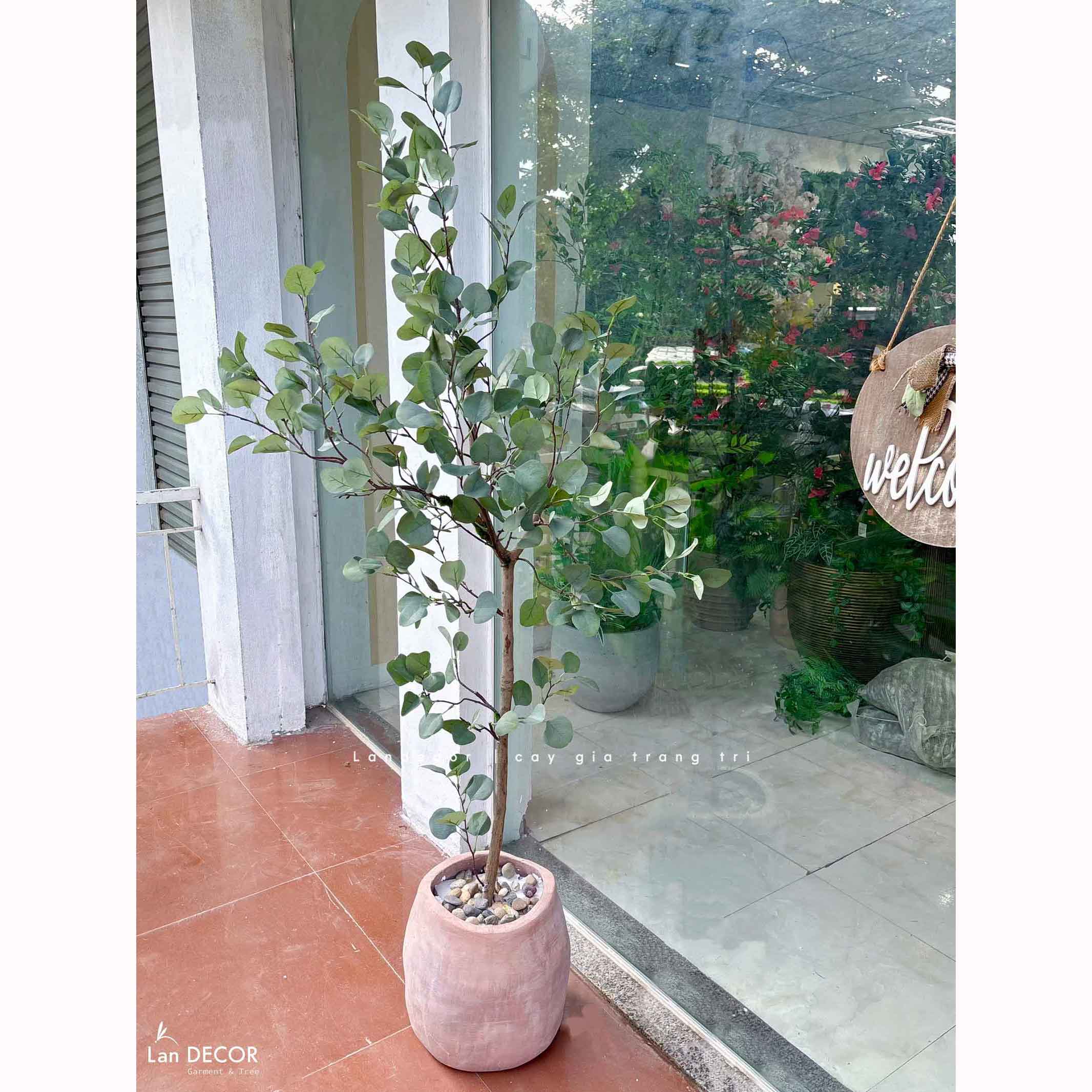 Cây Giả Decor - Cây Bạch Đàn Giả Decor Nội Thất Hiện Đại- CC1443