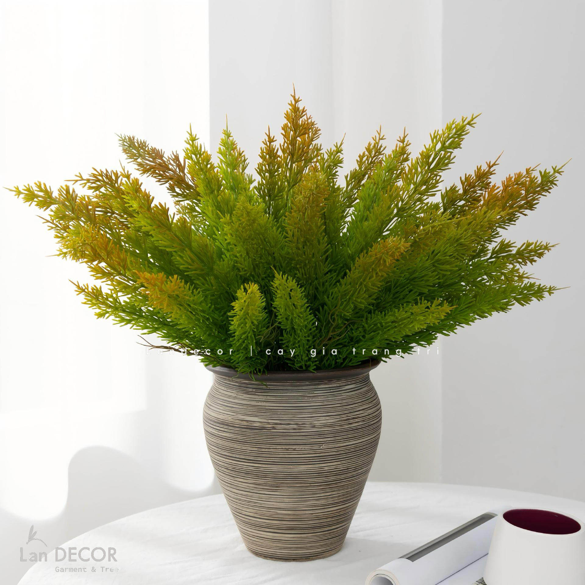 Cành Lá Giả Trang Trí- Cành Đuôi Chồn Giả Trang Trí Bồn Tiểu Cảnh (50cm)- HC1487