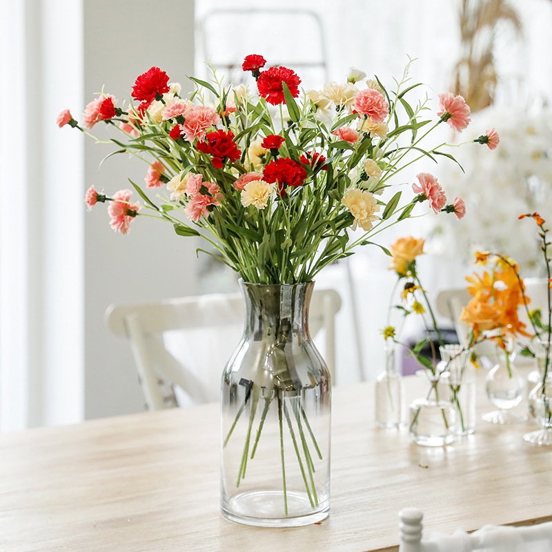 Hoa Giả Decor- Hoa Cẩm Chướng Trang Trí Nhà Đẹp (70cm) - HC0108