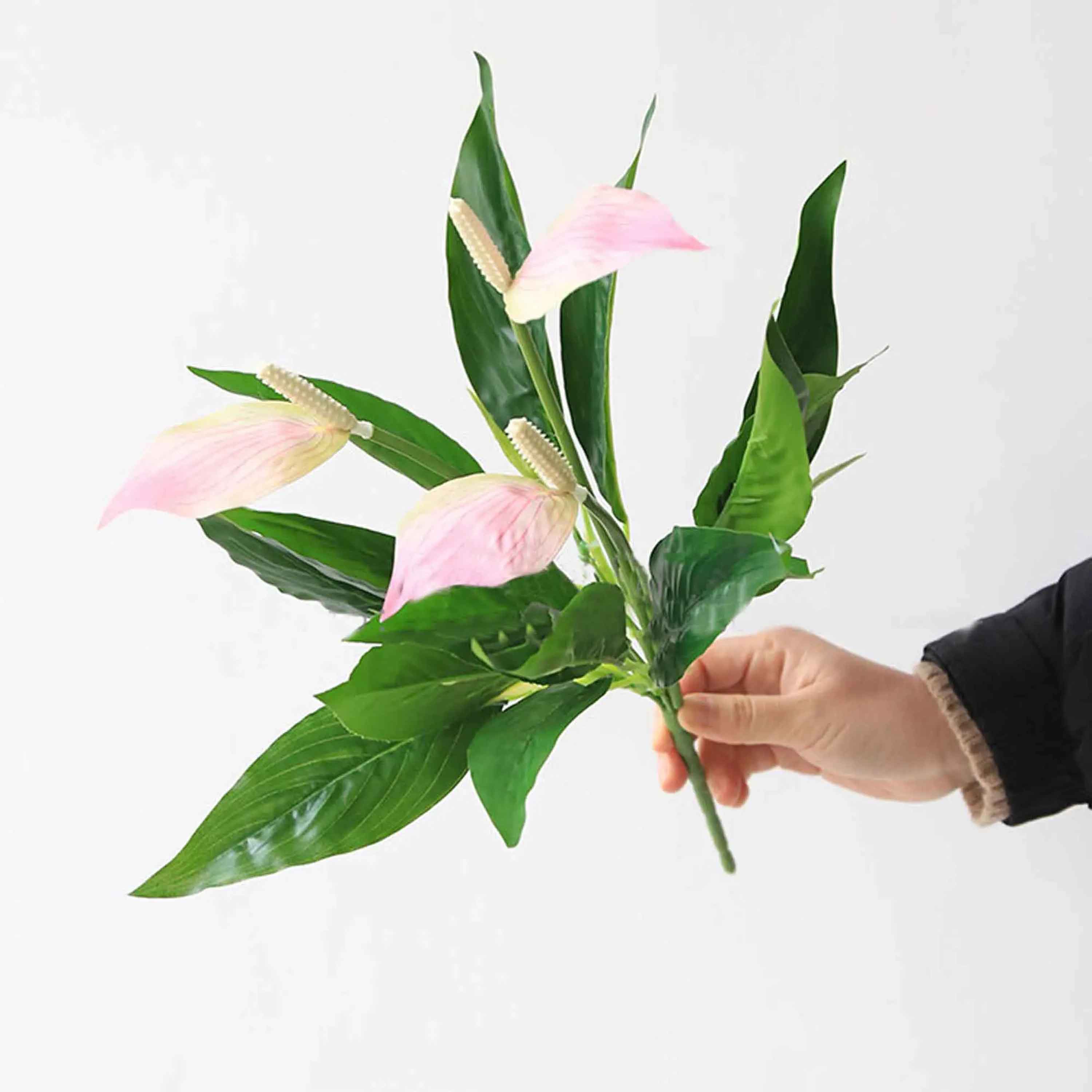 Cành Hoa Lan Ý Trang Trí Cảnh Quan (44cm)- HC1194