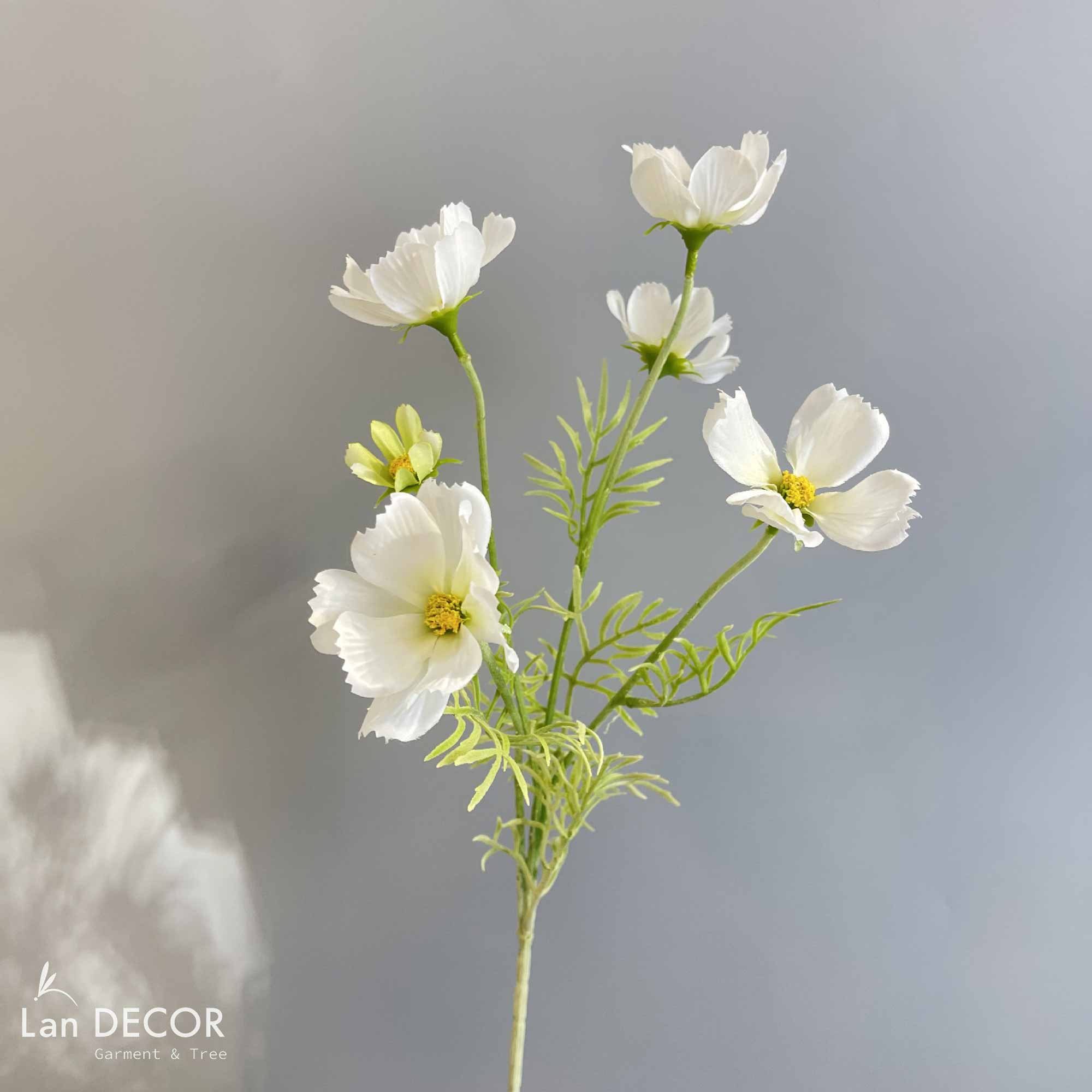 Hoa Giả Decor - Cành Hoa Cánh Bướm Lụa Decor Nhà Xinh (60cm)- HC1216