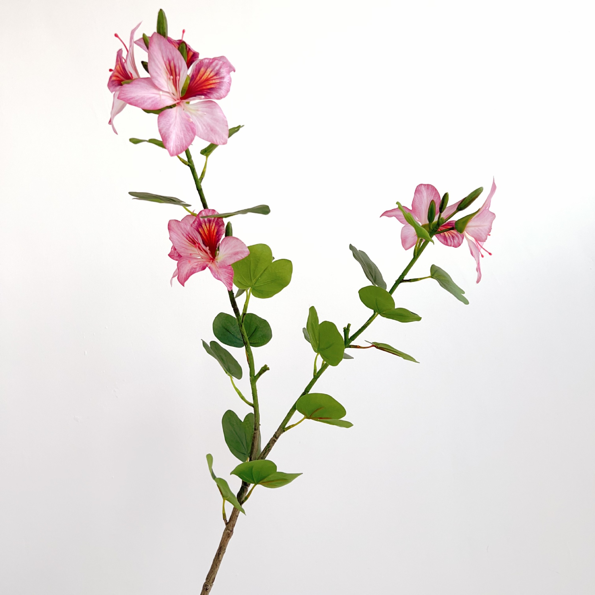 Hoa Giả- Cành Hoa Ban Thiết Kế Cây Hoa Giả, Trang Trí Tiểu Cảnh (90cm,7 hoa)- HC1297