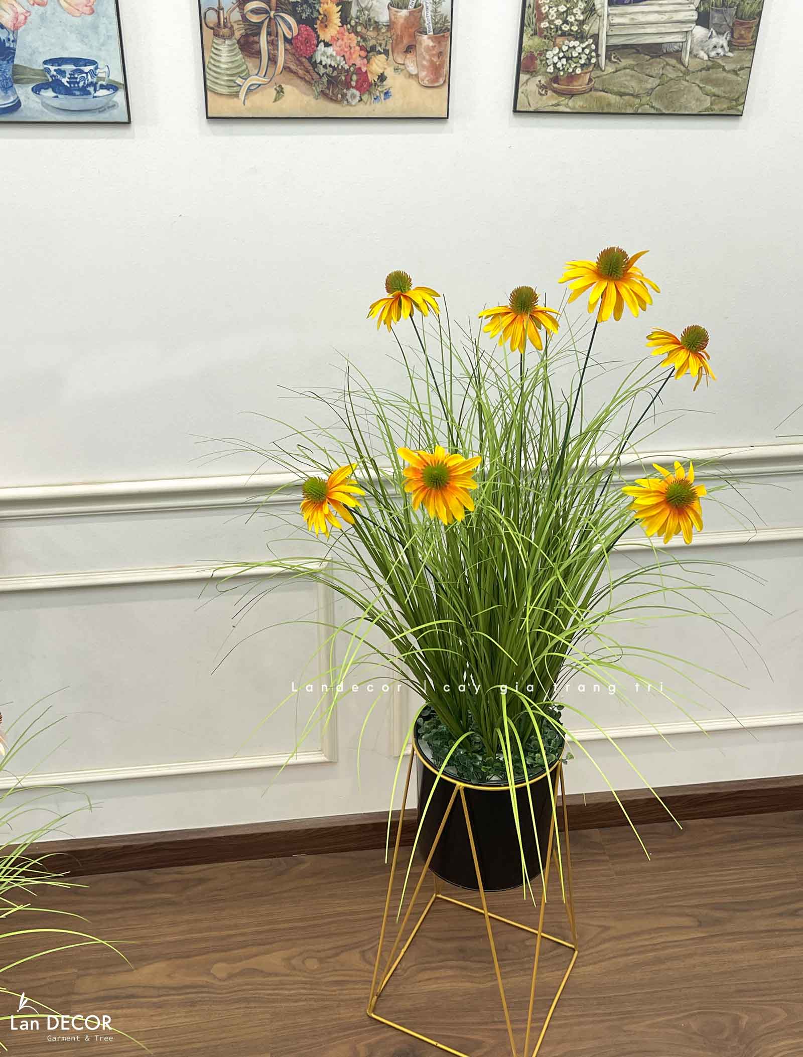 Hoa Cúc Mỹ Giả - Kệ Hoa Cúc Mỹ Trang Trí Nhà Đẹp, Thu Hút (cao 125-140cm, tán 50-60cm)- CC1110