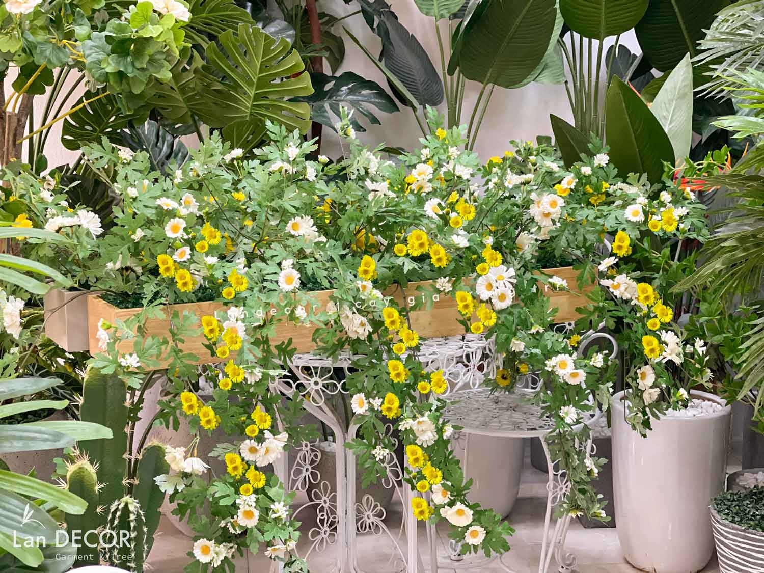 [DÀI 120CM] BỒN HOA DÃ QUỲ TRANG TRÍ TIỂU CẢNH - BC091