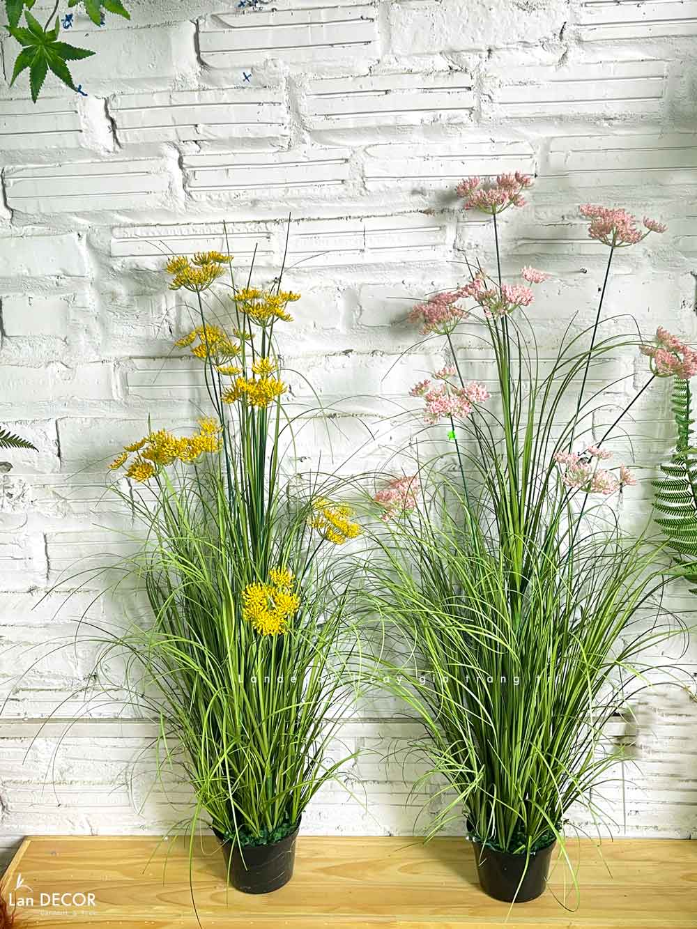 Hoa Hồi Hương Giả-Chậu Hoa Hồi Hương Trang Trí Căn Hộ Đẹp Tự Nhiên  (cao 100cm, tán 55cm)- CC1096