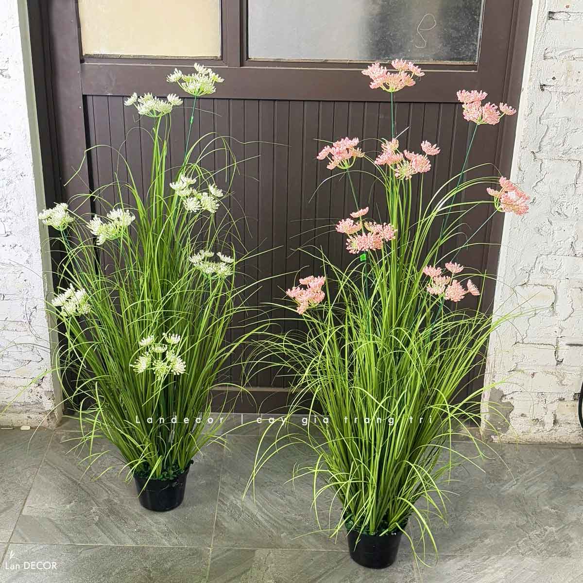 Hoa Hồi Hương Giả-Chậu Hoa Hồi Hương Trang Trí Căn Hộ Đẹp Tự Nhiên  (cao 100cm, tán 55cm)- CC1096