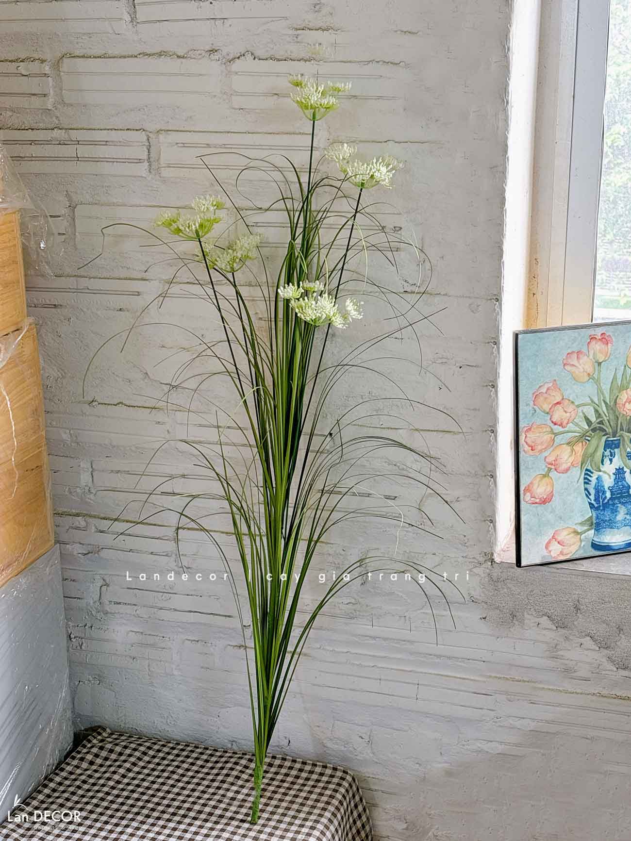 Hoa Hồi Hương Giả- Cành Hoa Hồi Hương Giả Trang Trí Chậu Cây, Bồn Tiểu Cảnh Đẹp Tự Nhiên- CC1085