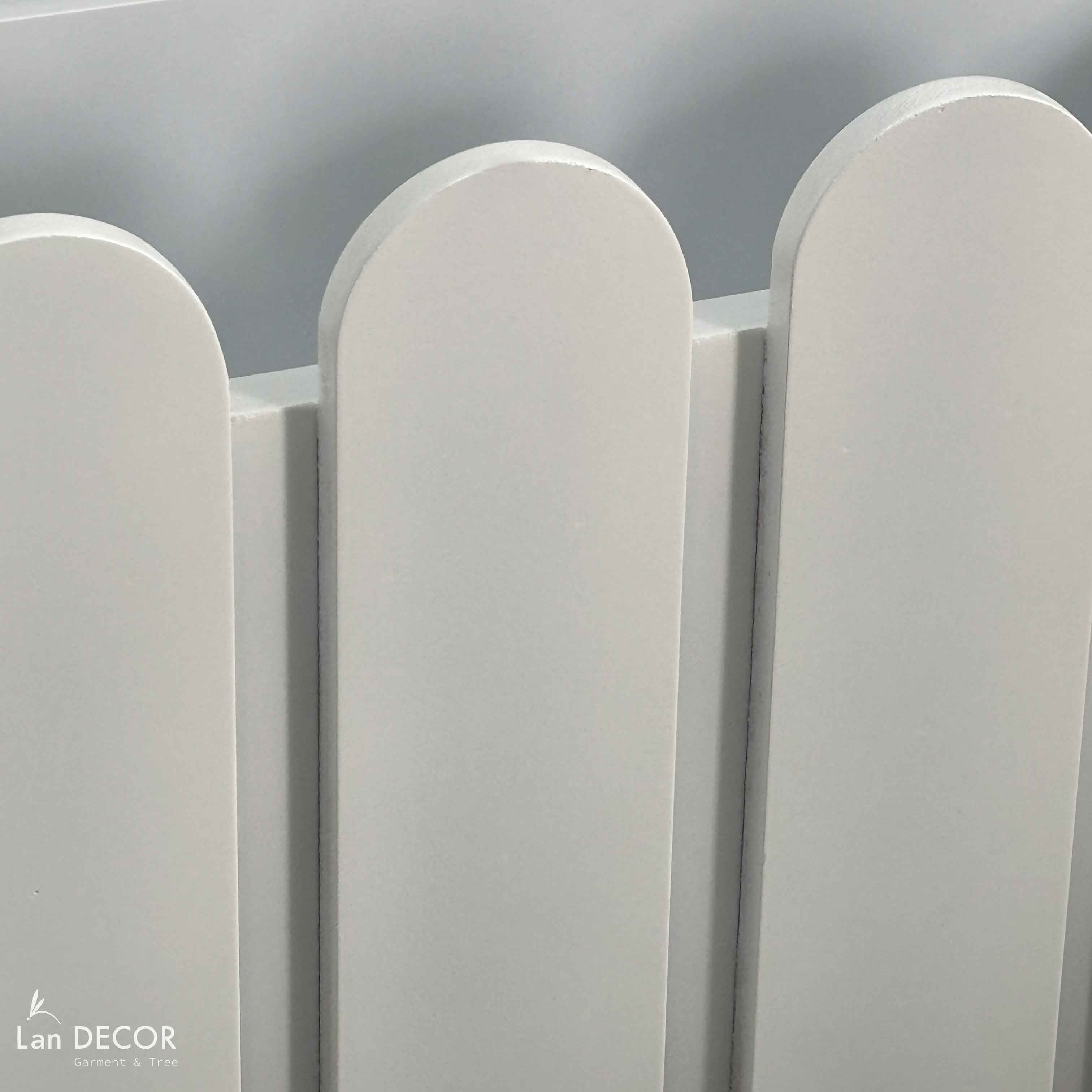 Hộp gỗ trắng trồng cây hoa trang trí nhà, ban công, sân vườn (20x60x20cm)-HGO19