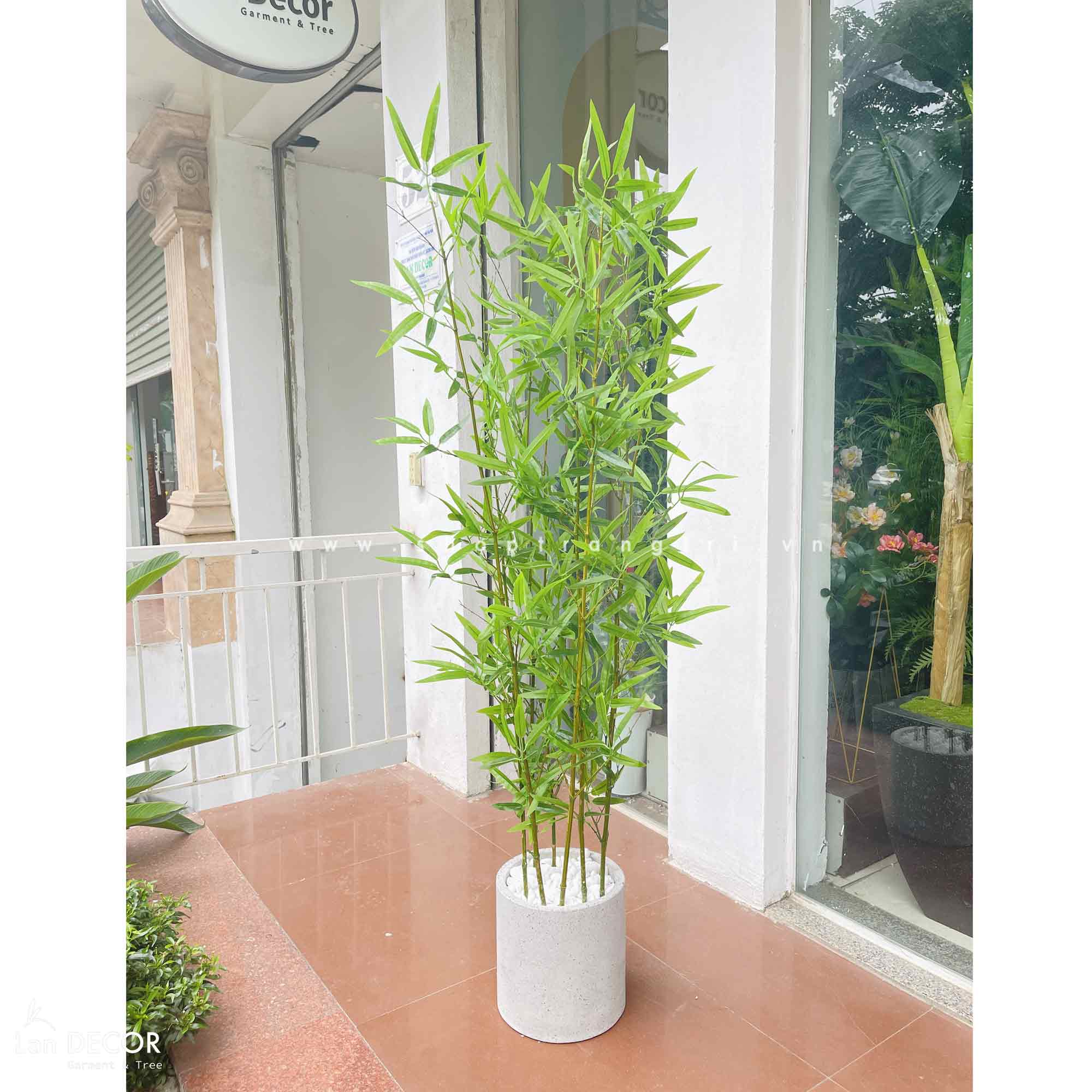 Trúc Quân Tử, Cành tre trúc giả trang trí nhà hàng tạo không gian xanh mát ( cao 2m) -  HC823