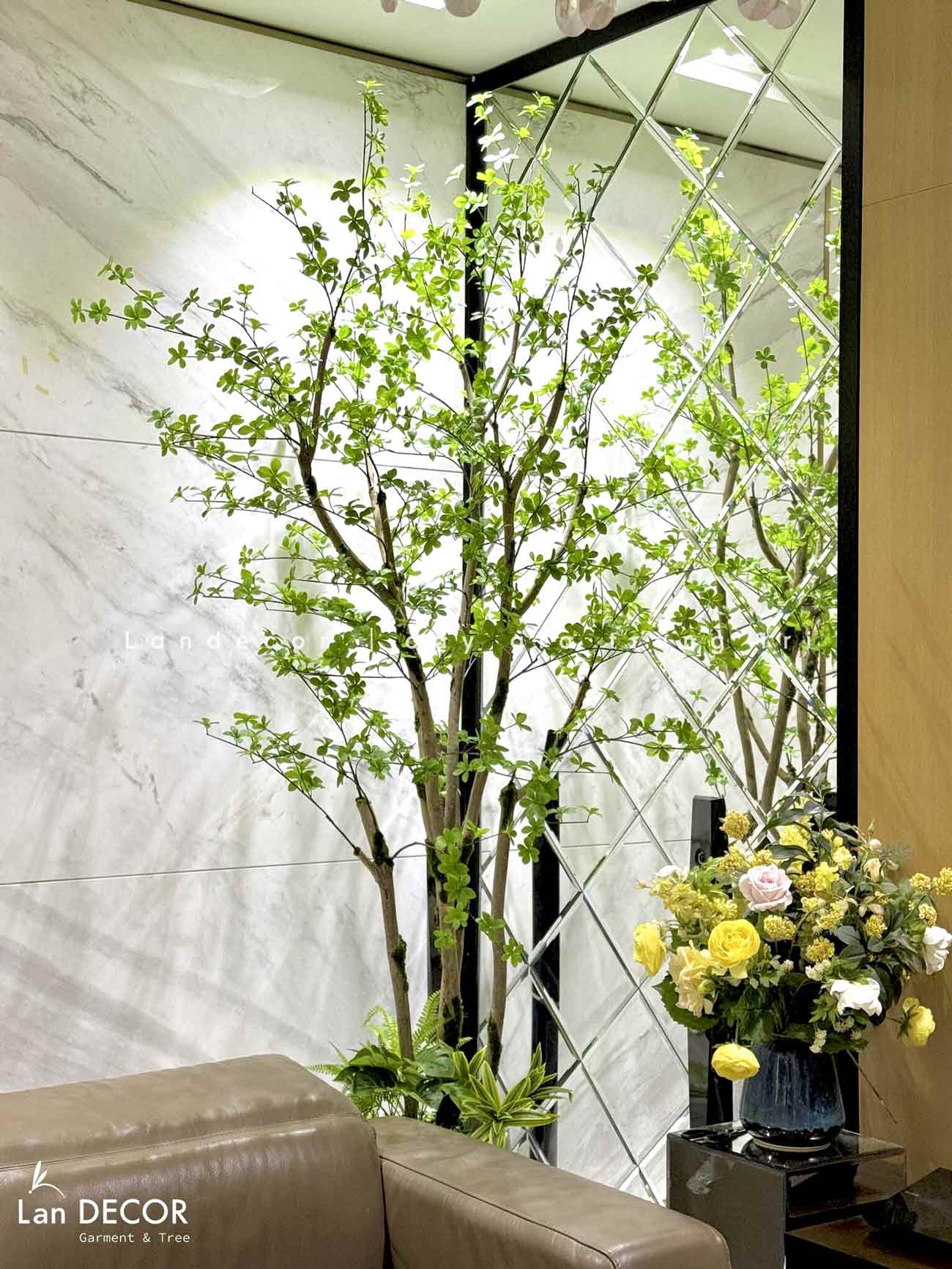 Cành Lá Giả Decor, Cành Thạch Nam Nhật Bản Trang Trí Nhà Đẹp - HC996