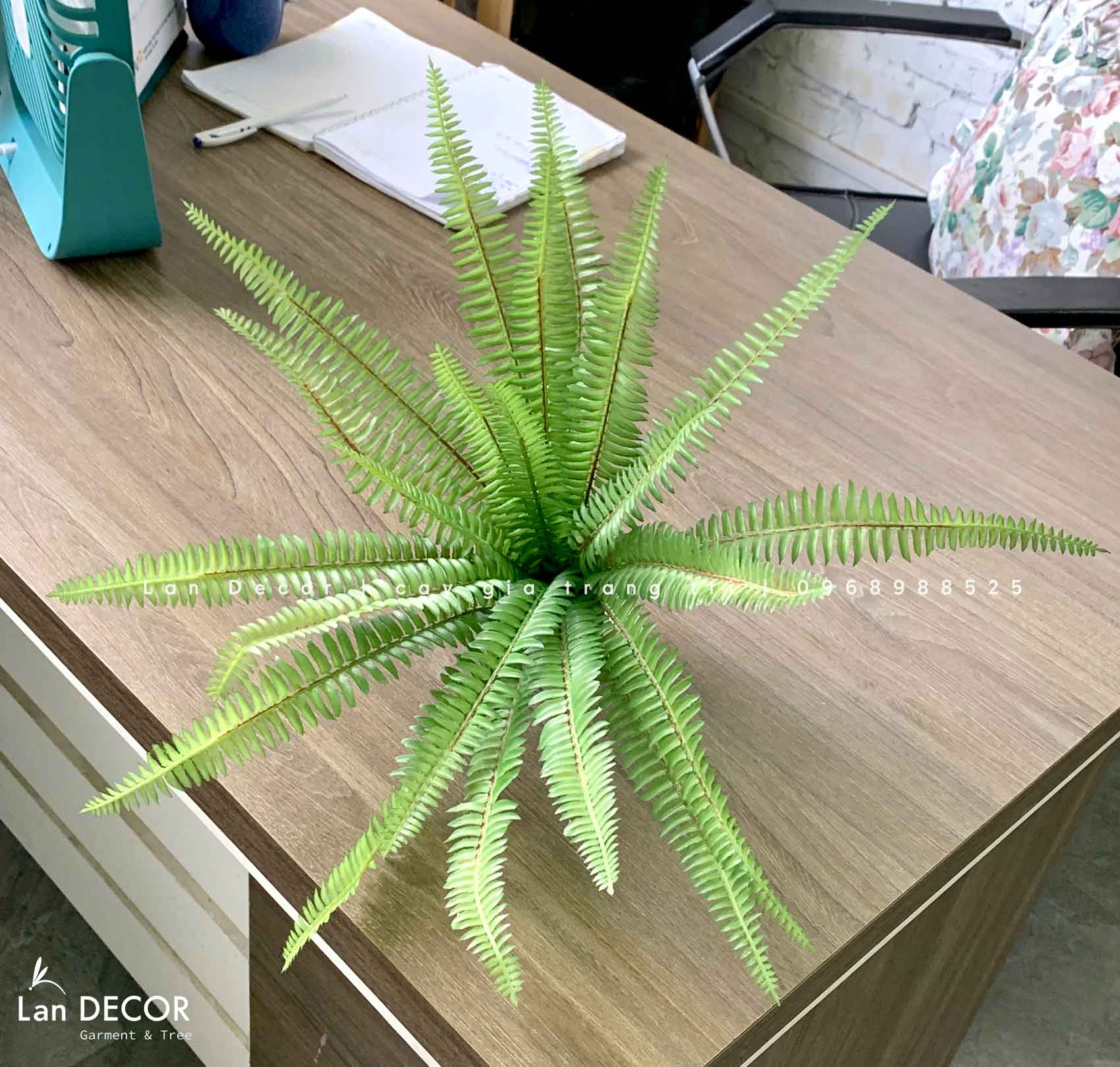 Cành Lá Giả- Cành Dương Xỉ Gân Trang Trí Tiểu Cảnh (40cm)- HC1134