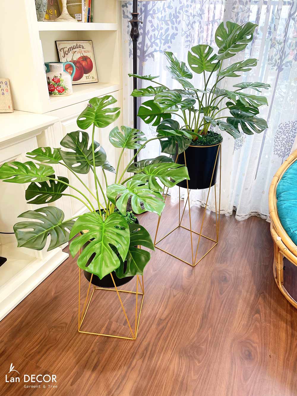 KỆ SẮT MONSTERA TRANG TRÍ PHONG CÁCH HIỆN ĐẠI- CC706