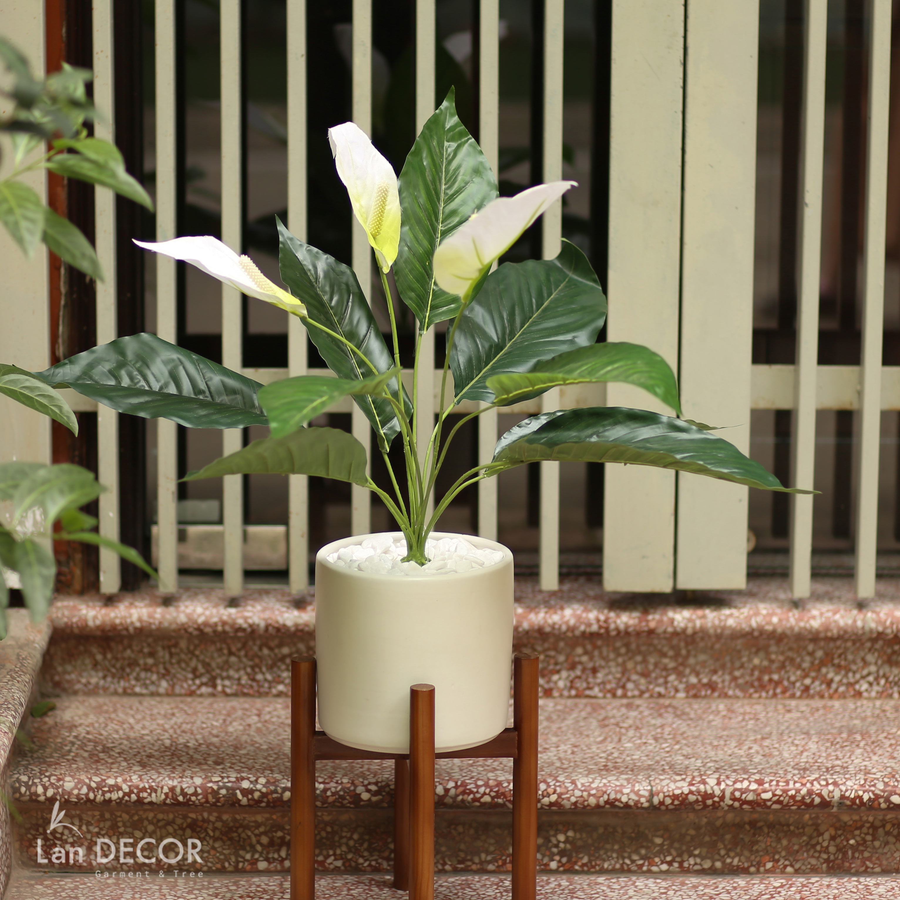 Cây Lan Ý để bàn trang trí nhà sang trọng (55cm) - LC2925-1