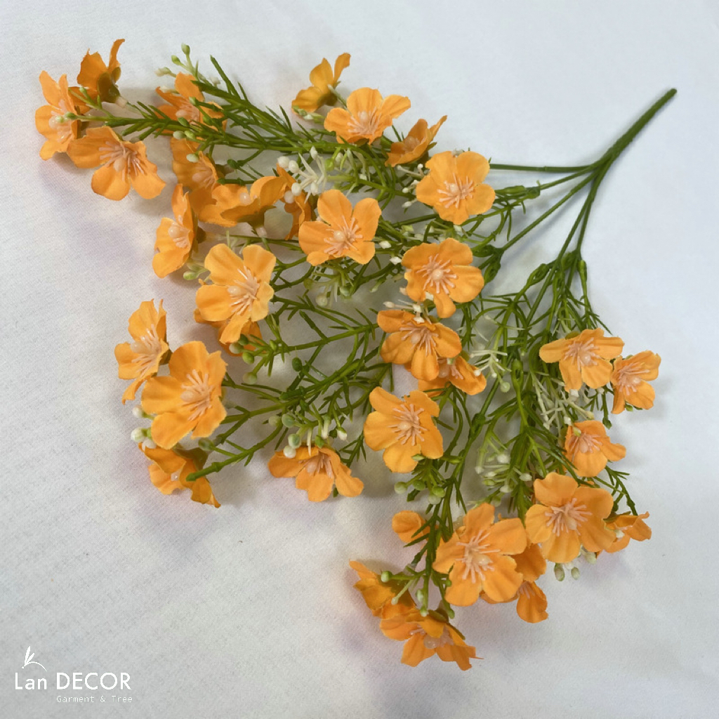Cành Hoa Giả- Cành Hoa Nhí 5 Nhánh Giả Decor (30cm)- HC1416