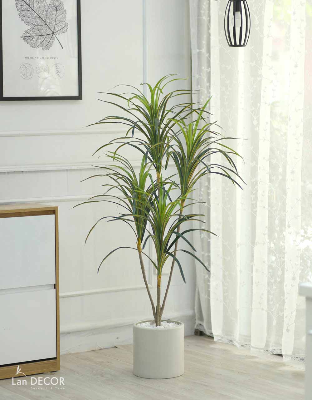 Cây Giả Trang Trí- Cây Phất Dụ, Cây Phú Quý Decor Nội Thất (125cm) - LC2902-3