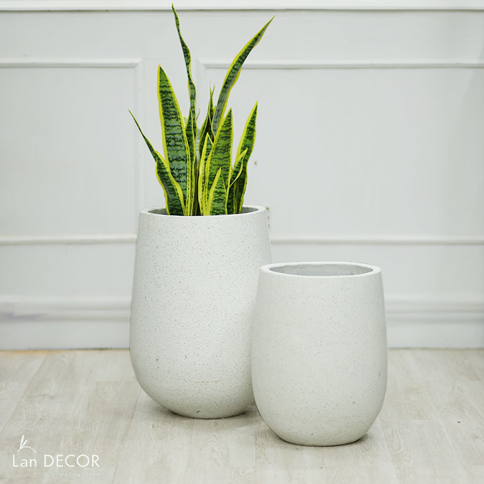 Chậu giọt nước đá mài (28*40cm)- CXM021