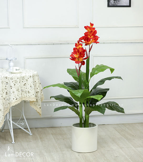 CÂY TÀI LỘC HOA TRANG TRÍ ĐẸP LAN DECOR - LC1802