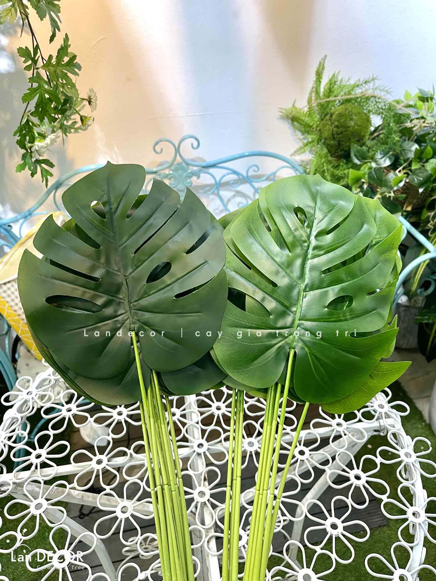 CÀNH LÁ GIẢ- CÀNH LÁ XẺ TRANG TRÍ SỰ KIỆN, KHÔNG GIAN HIỆN ĐẠI (62CM) - HC1165