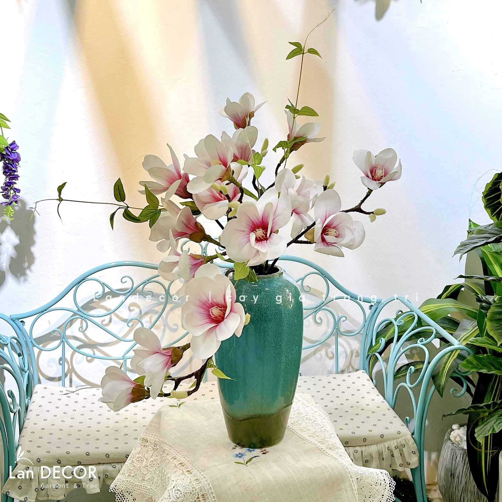 BÌNH HOA MỘC LAN ĐỂ BÀN PHÒNG KHÁCH SANG TRỌNG- BH1197