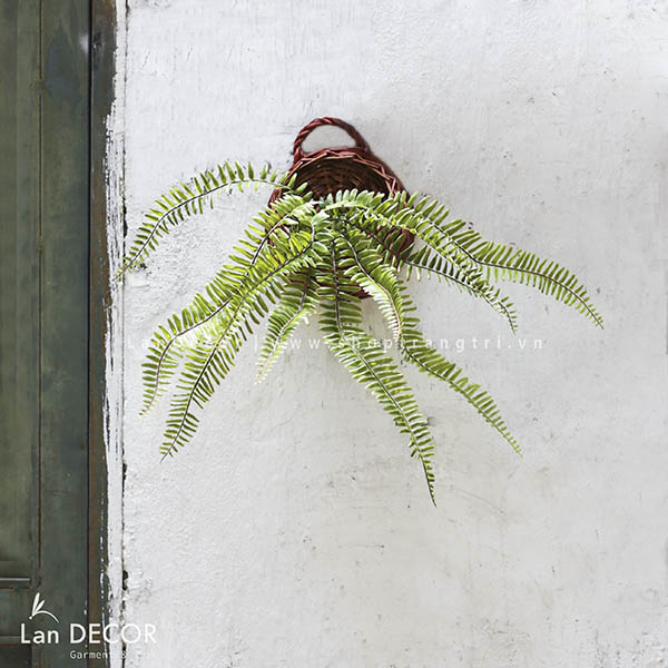 Giỏ dương xỉ treo tường trang trí nhà hiện đại Lan Decor - CC275.1