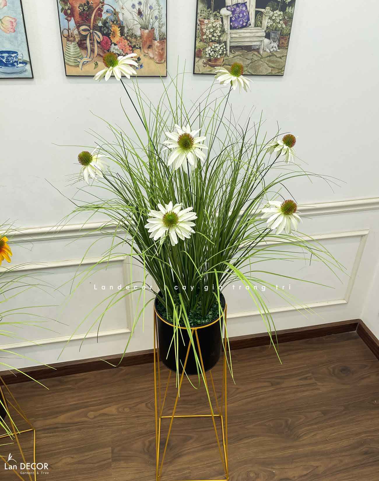 Hoa Cúc Mỹ Giả - Kệ Hoa Cúc Mỹ Trang Trí Nhà Đẹp, Thu Hút (cao 125-140cm, tán 50-60cm)- CC1110