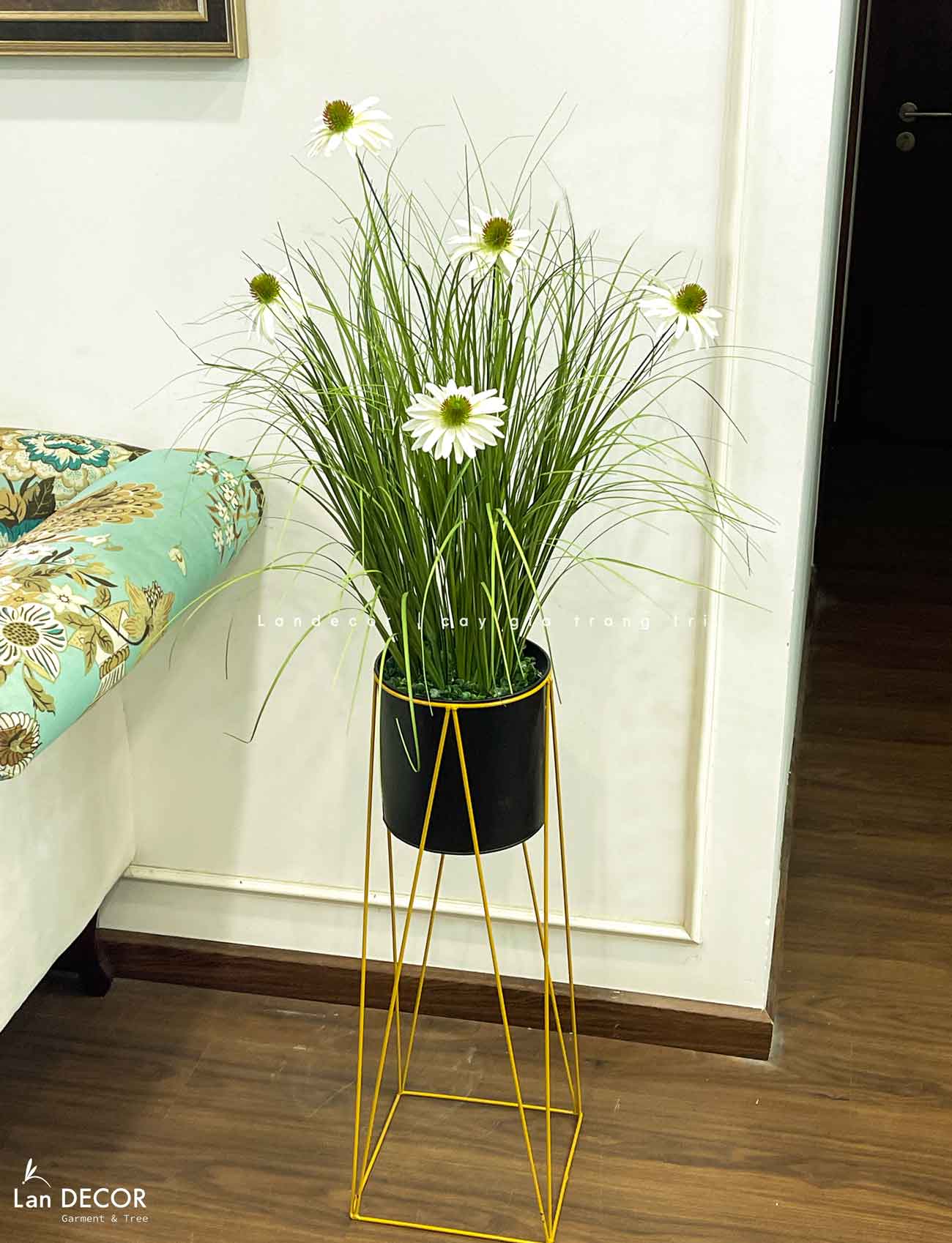 Hoa Cúc Mỹ Giả - Kệ Hoa Cúc Mỹ Trang Trí Nhà Đẹp, Thu Hút (cao 125-140cm, tán 50-60cm)- CC1110