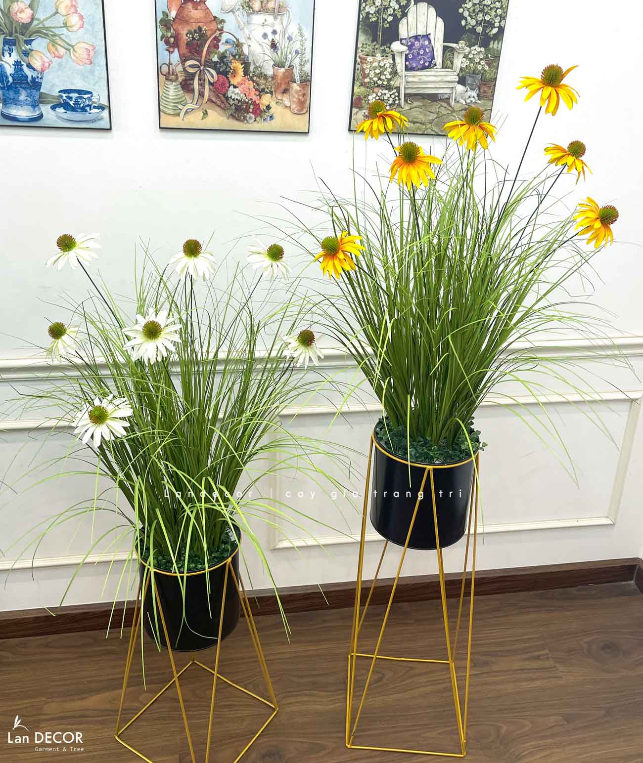 Hoa Cúc Mỹ Giả - Kệ Hoa Cúc Mỹ Trang Trí Nhà Đẹp, Thu Hút (cao 125-140cm, tán 50-60cm)- CC1110