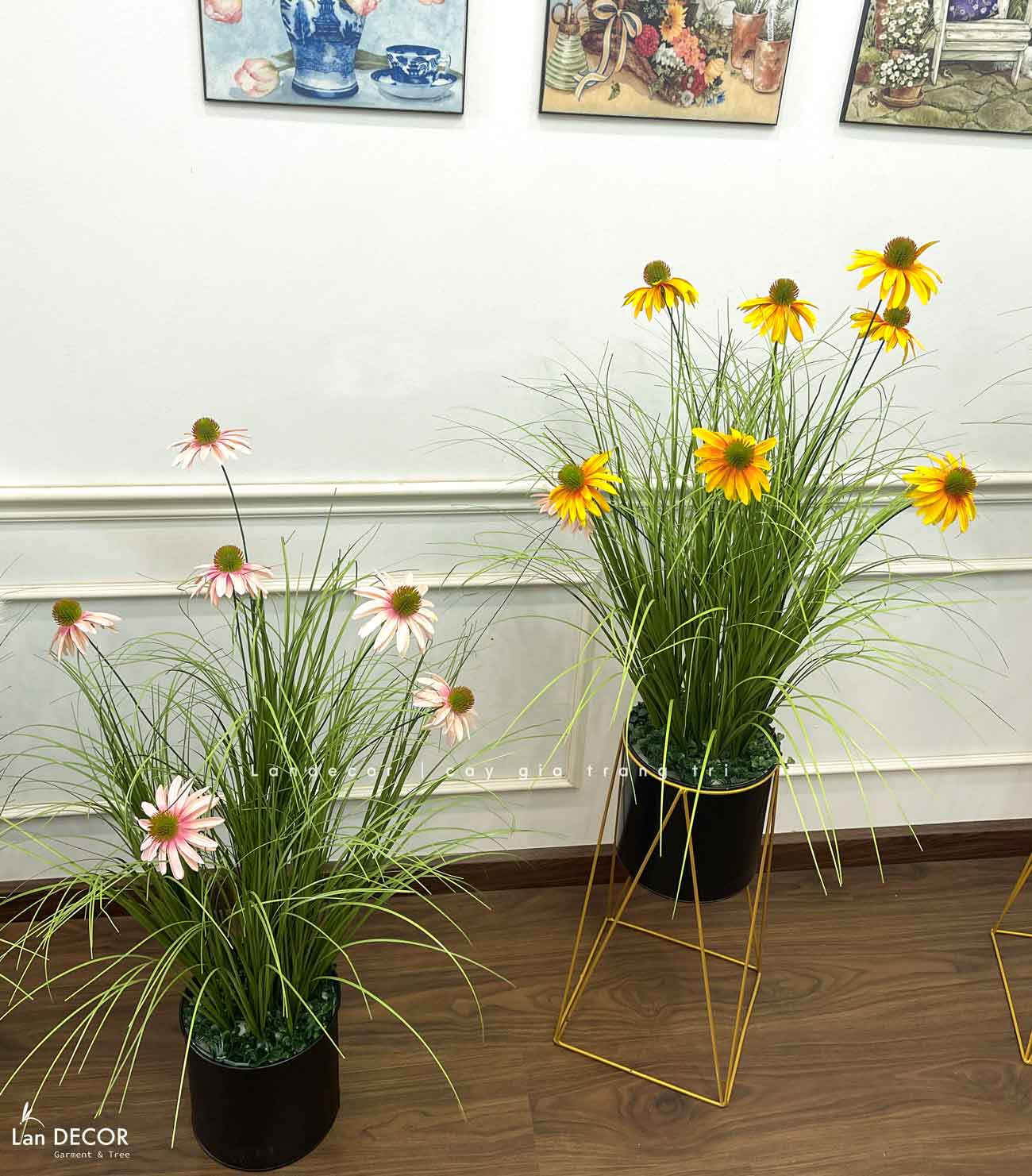 Hoa Cúc Mỹ Giả - Kệ Hoa Cúc Mỹ Trang Trí Nhà Đẹp, Thu Hút (cao 125-140cm, tán 50-60cm)- CC1110
