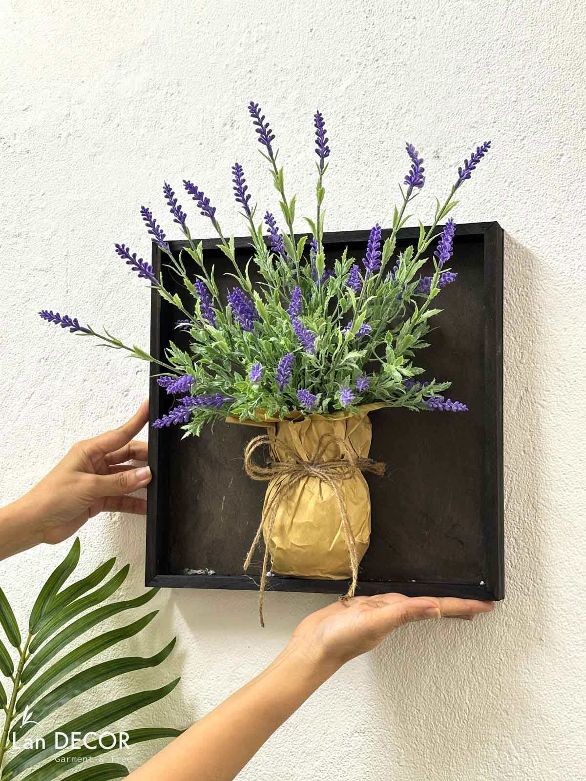 Tranh hoa treo tường trang trí nhà vintage- KTH030 (30x30cm)