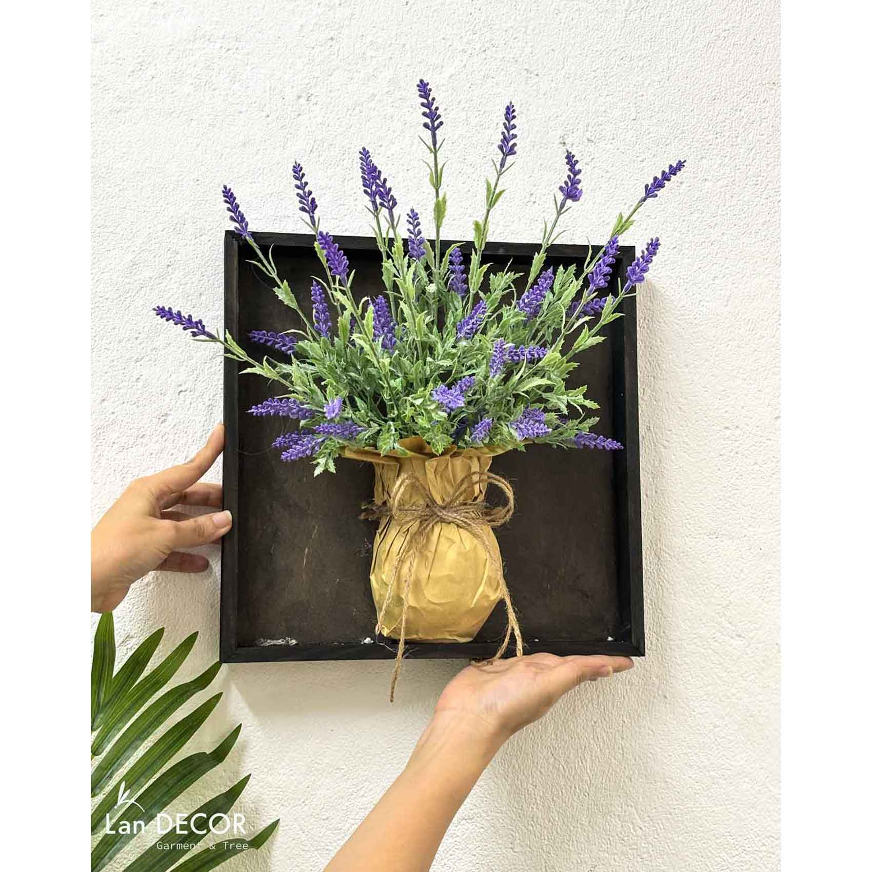 Tranh hoa treo tường trang trí nhà vintage- KTH030 (30x30cm)