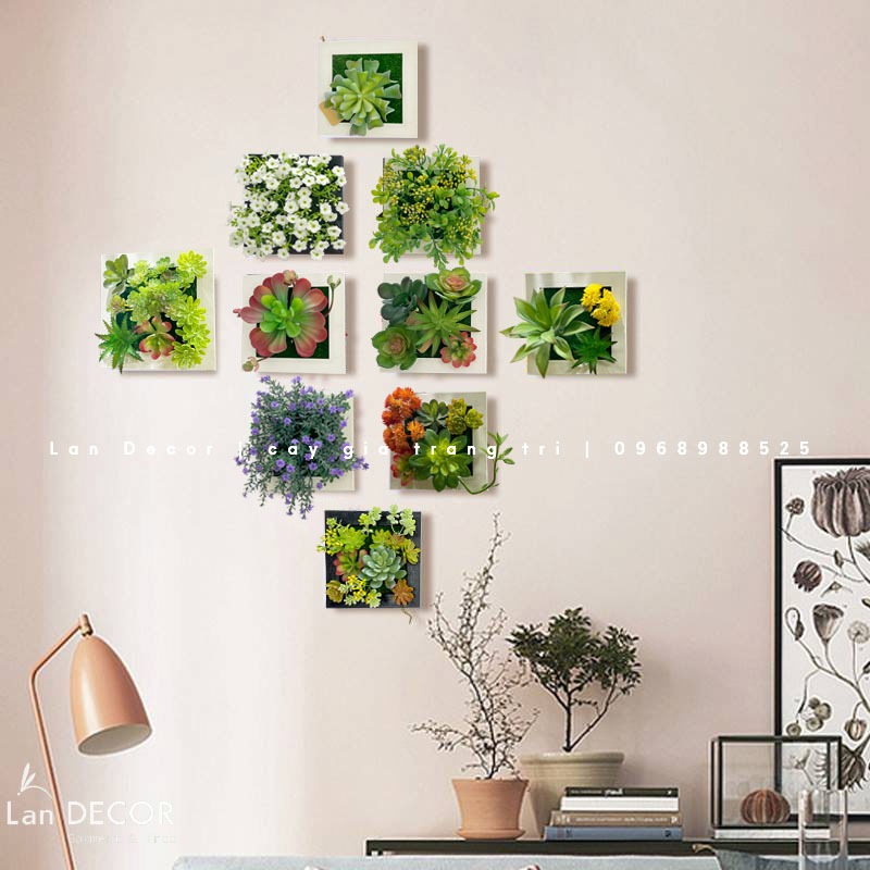 TRANH TREO TƯỜNG CÂY HOA GIẢ Tổng Kho Sỉ Cây Giả Trang Trí Lan Decor ...